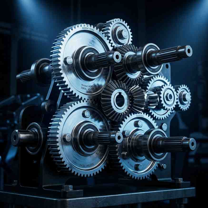 Engineering blueprint showing torque conversion calculations