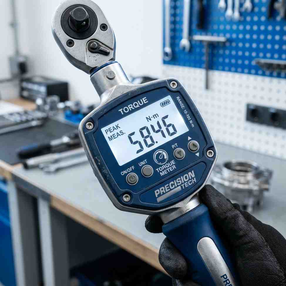 Digital torque converter calculator screen showing conversion values